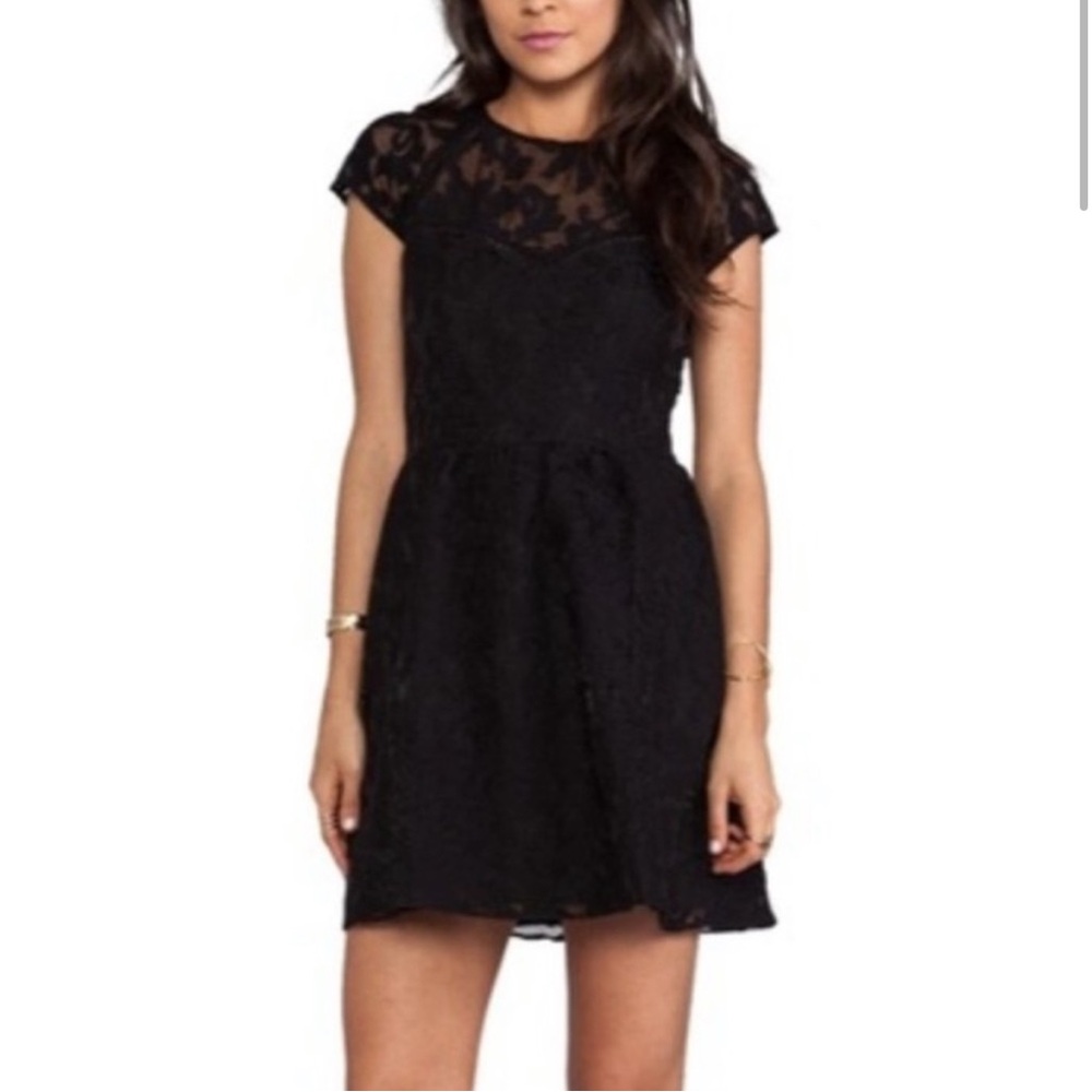 Elegant Black Lace Dress